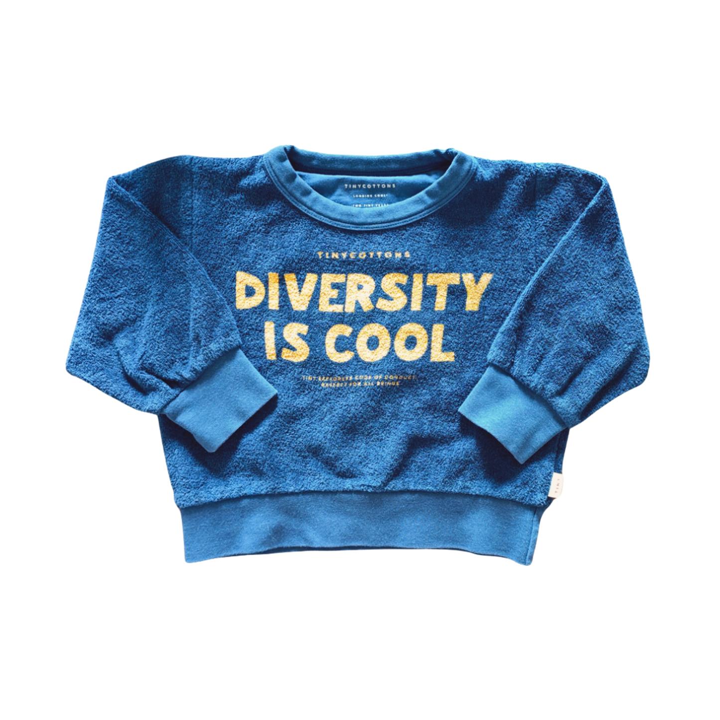 TINYCOTTONS DIVERSITY IS COOL SWEATSHIRT Size 2Y