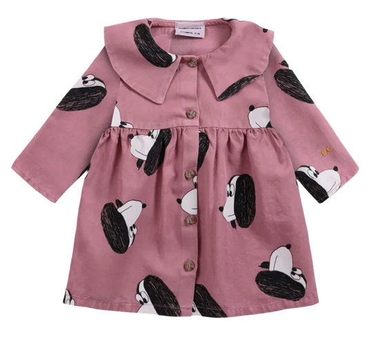 Bobo Choses Dogs Lyocell Baby Dress | Pink