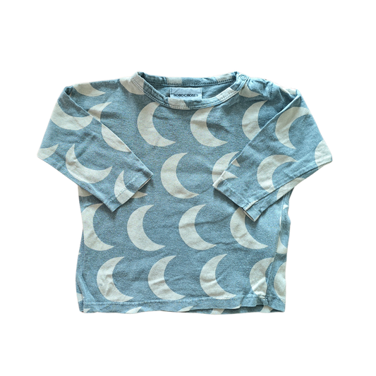 BOBO CHOSES MOON TSHIRT in size 6-12M