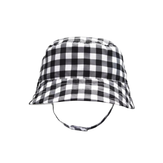 EMILE & IDA Gingham Bucket Hat