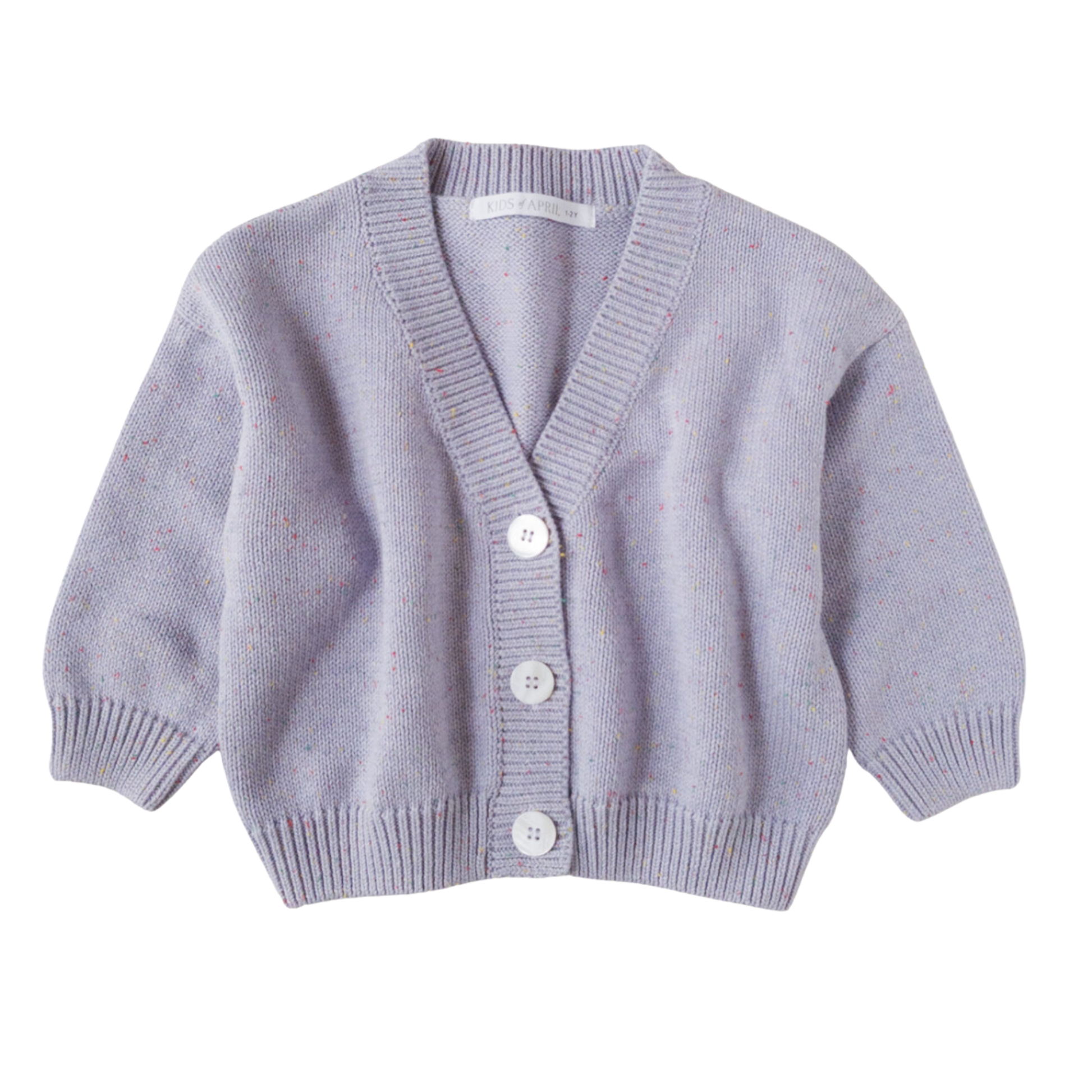 KIDS OF APRIL Rainbow Speckle Cardigan