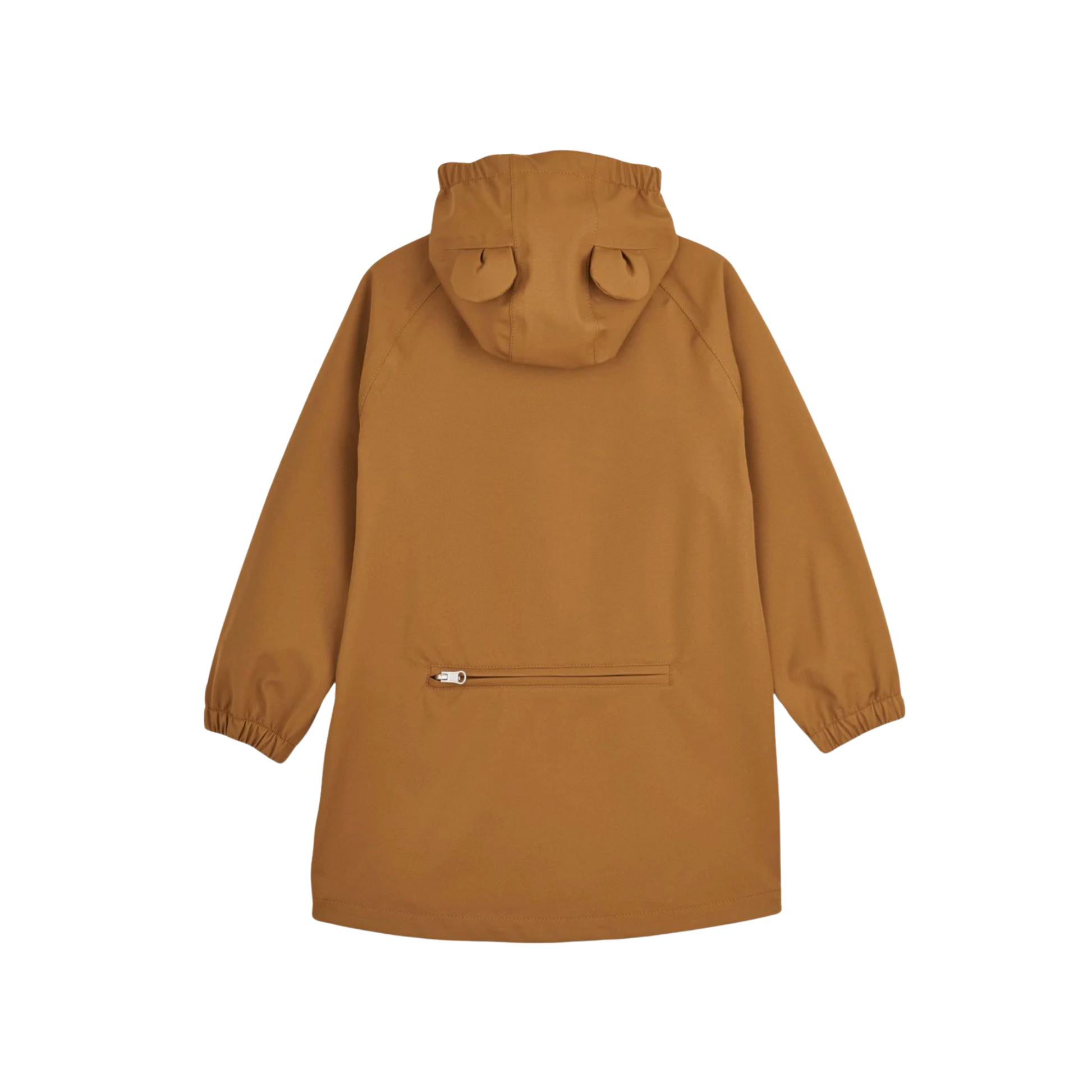 Liewood new soft shell jacket in mustard. The jacket is windproof, breathable, lightweight, with a water column pressure of 8.000 mm. Equipped with name tag and reflectors, it closes with zipper and press studs on the front side.