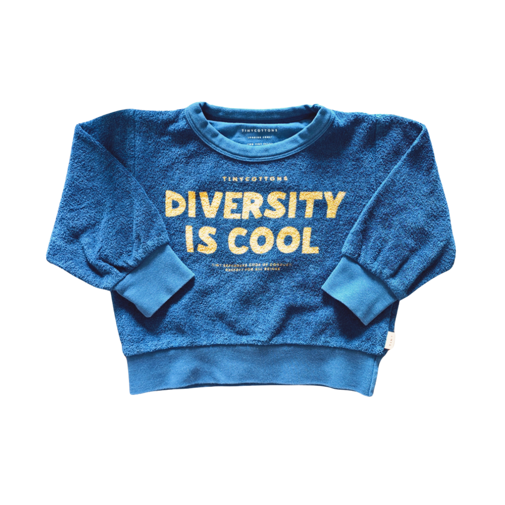 TINYCOTTONS DIVERSITY IS COOL SWEATSHIRT Size 2Y